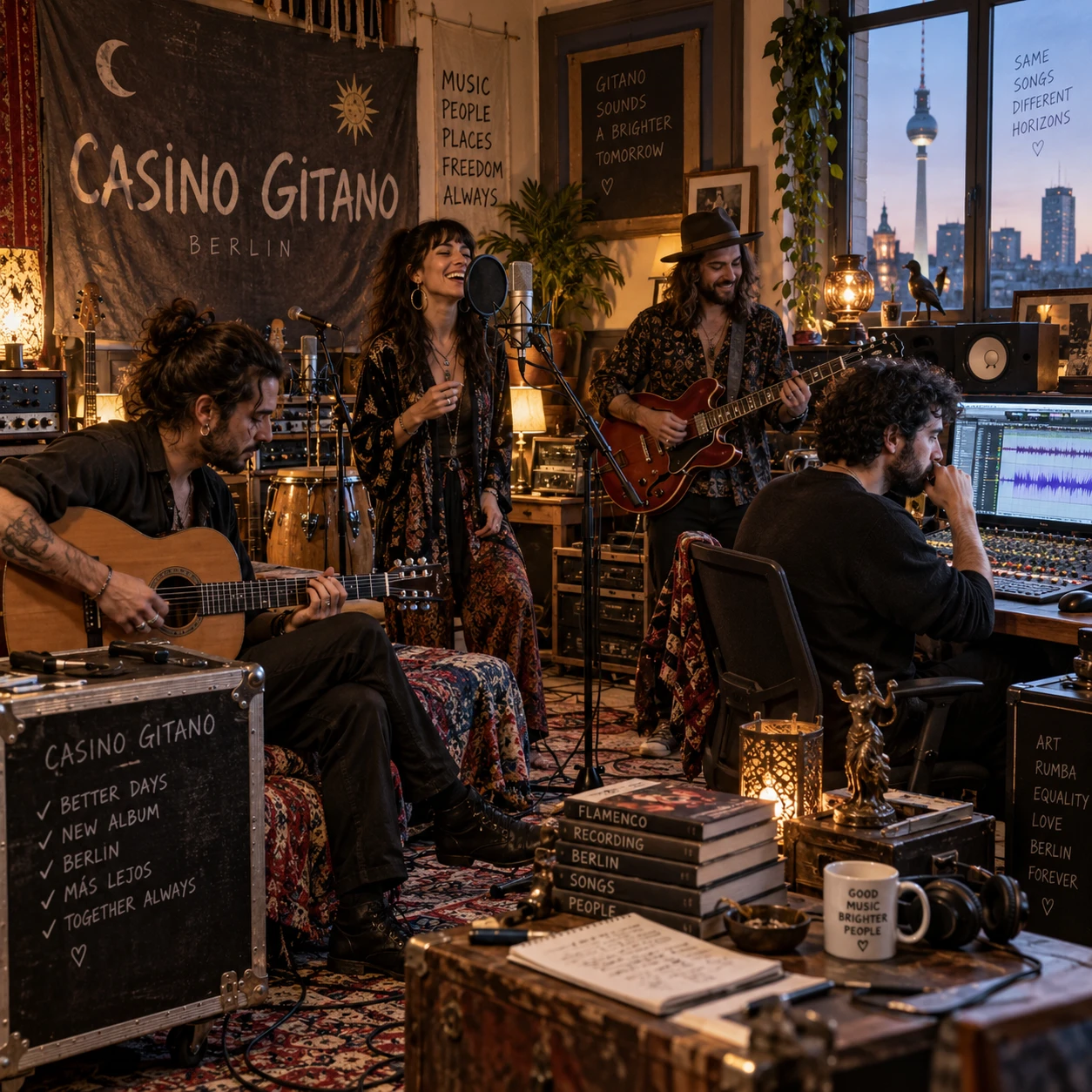 Studio-Einblicke: Hinter den Kulissen der Albumproduktion von Casino Gitano